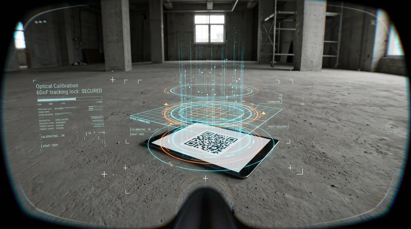 Scan optique Meta Quest 3 au sol